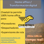 Anuncio de Cheetah software explicando home office